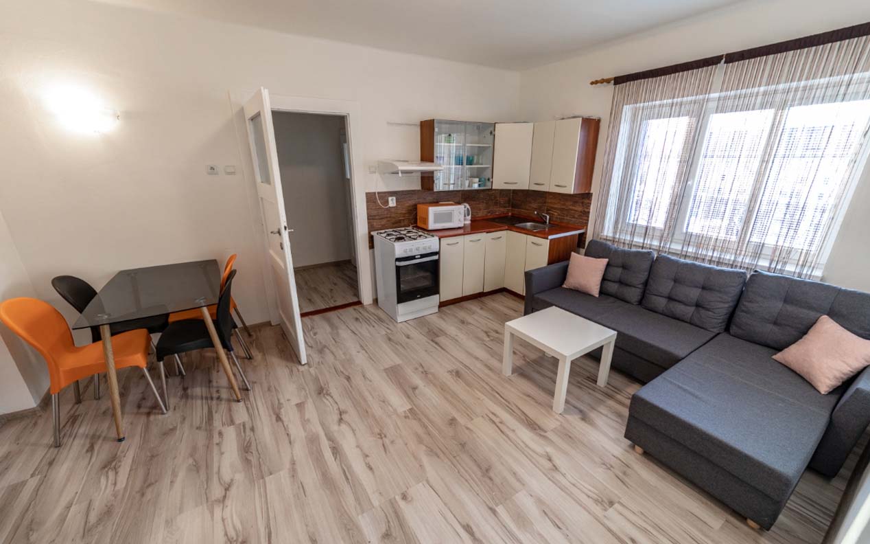 Kuchyň + Obývací pokoj